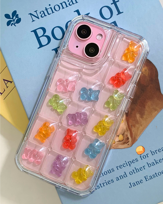 Charm Puff Bits - Rainbow Bears