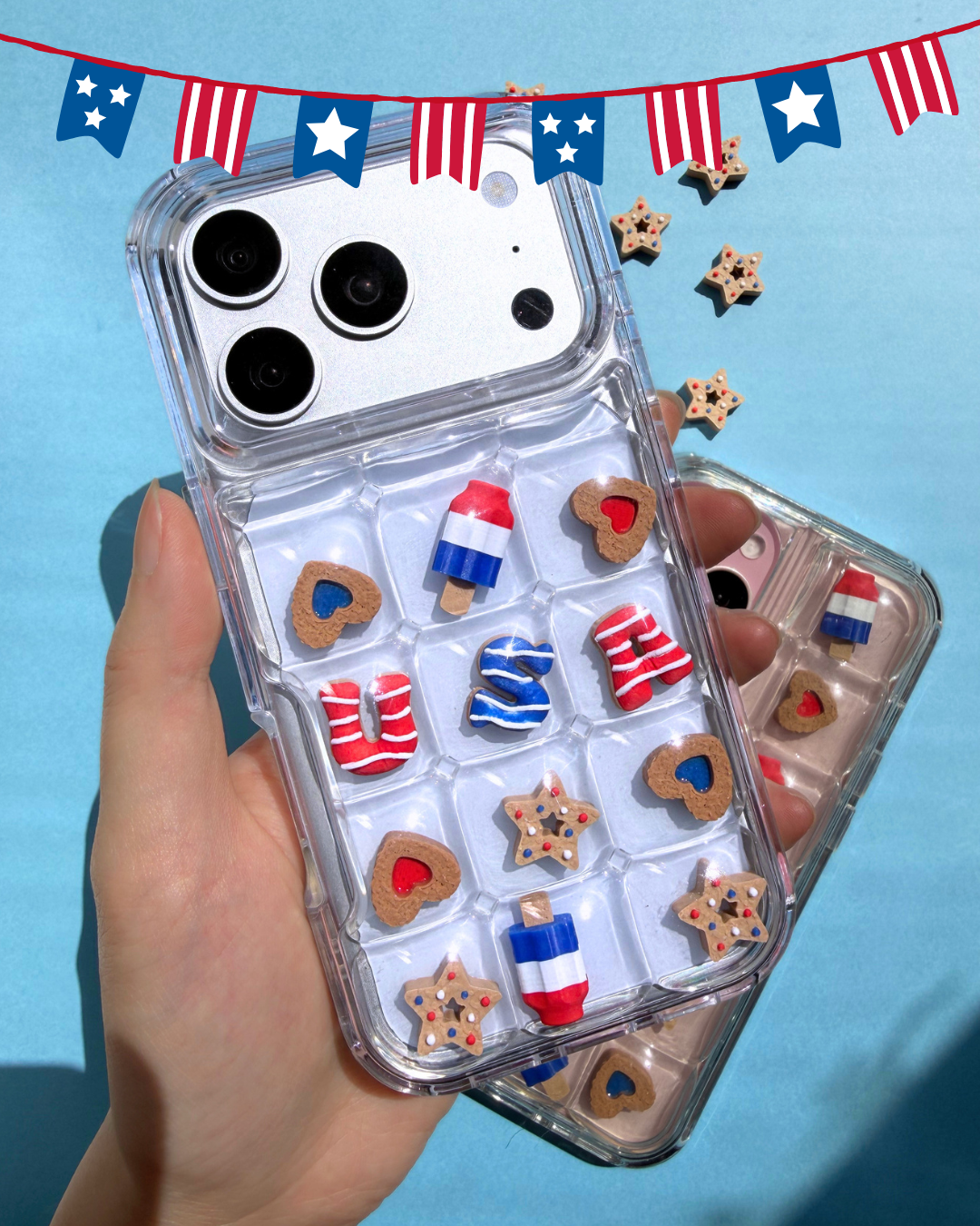 Charm Puff Bits - USA Birthday Party