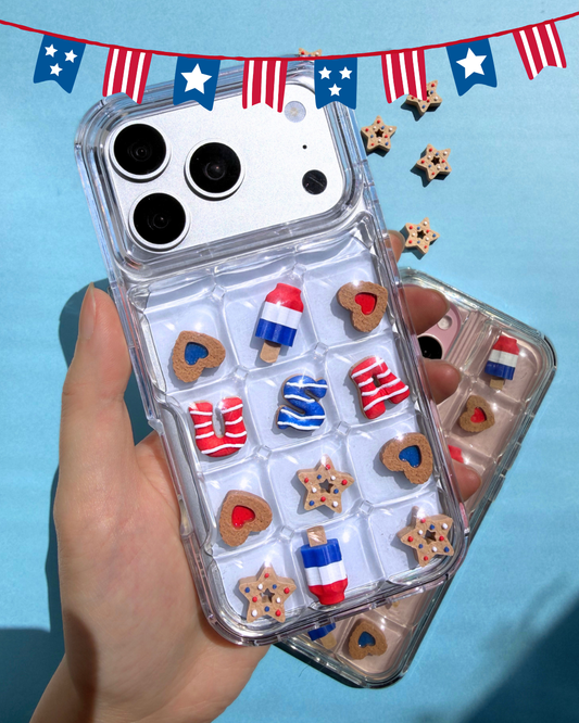 Charm Puff Bits - USA Birthday Party