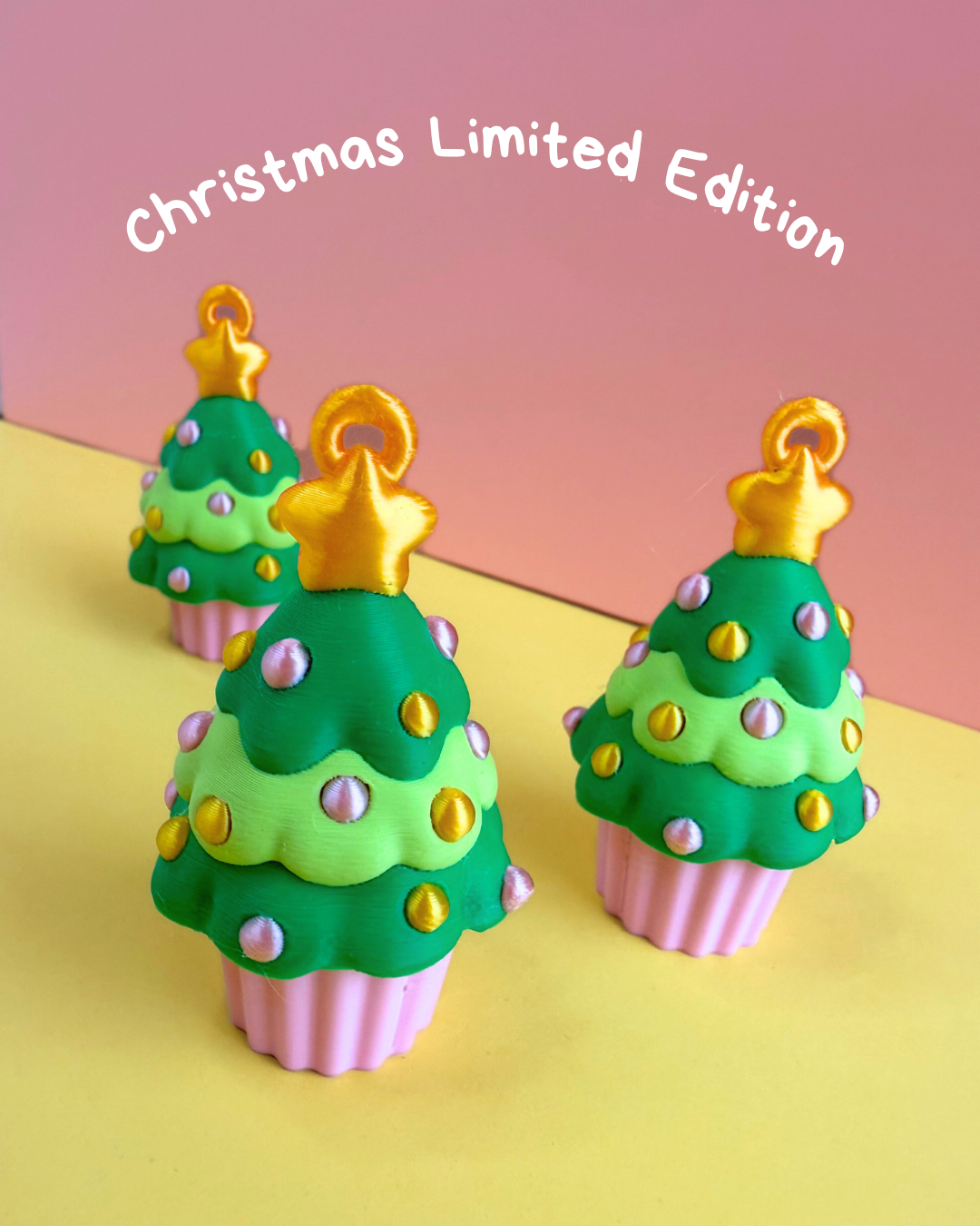 Christmas Cupcake Clicker Ornament