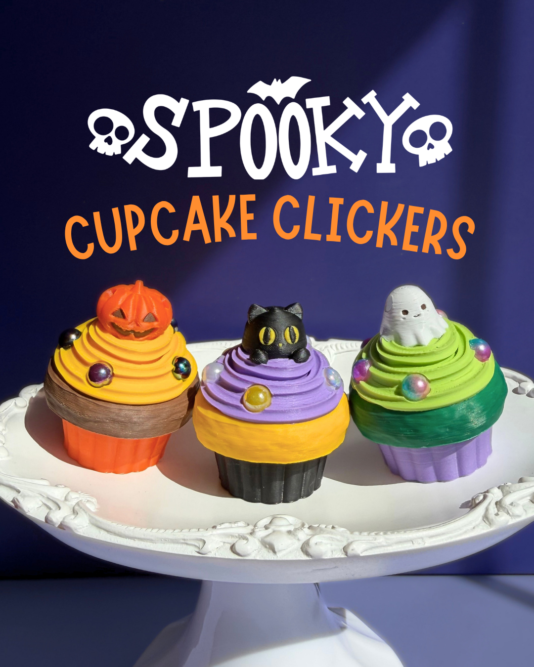 Spooky Cupcake Clickers  [LIMITED EDITION]