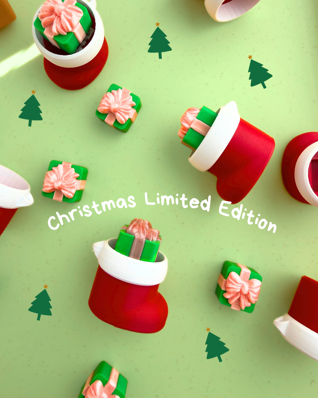 Santa’s Stocking Clicker Ornament