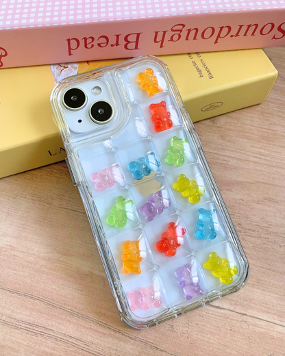 Charm Puff Bits - Rainbow Bears