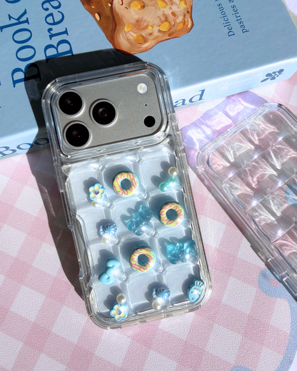 Charm Puff Bits - Soda Pop Blue