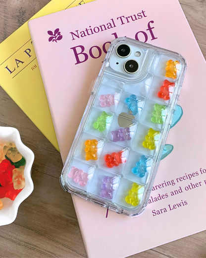 Charm Puff Bits - Rainbow Bears