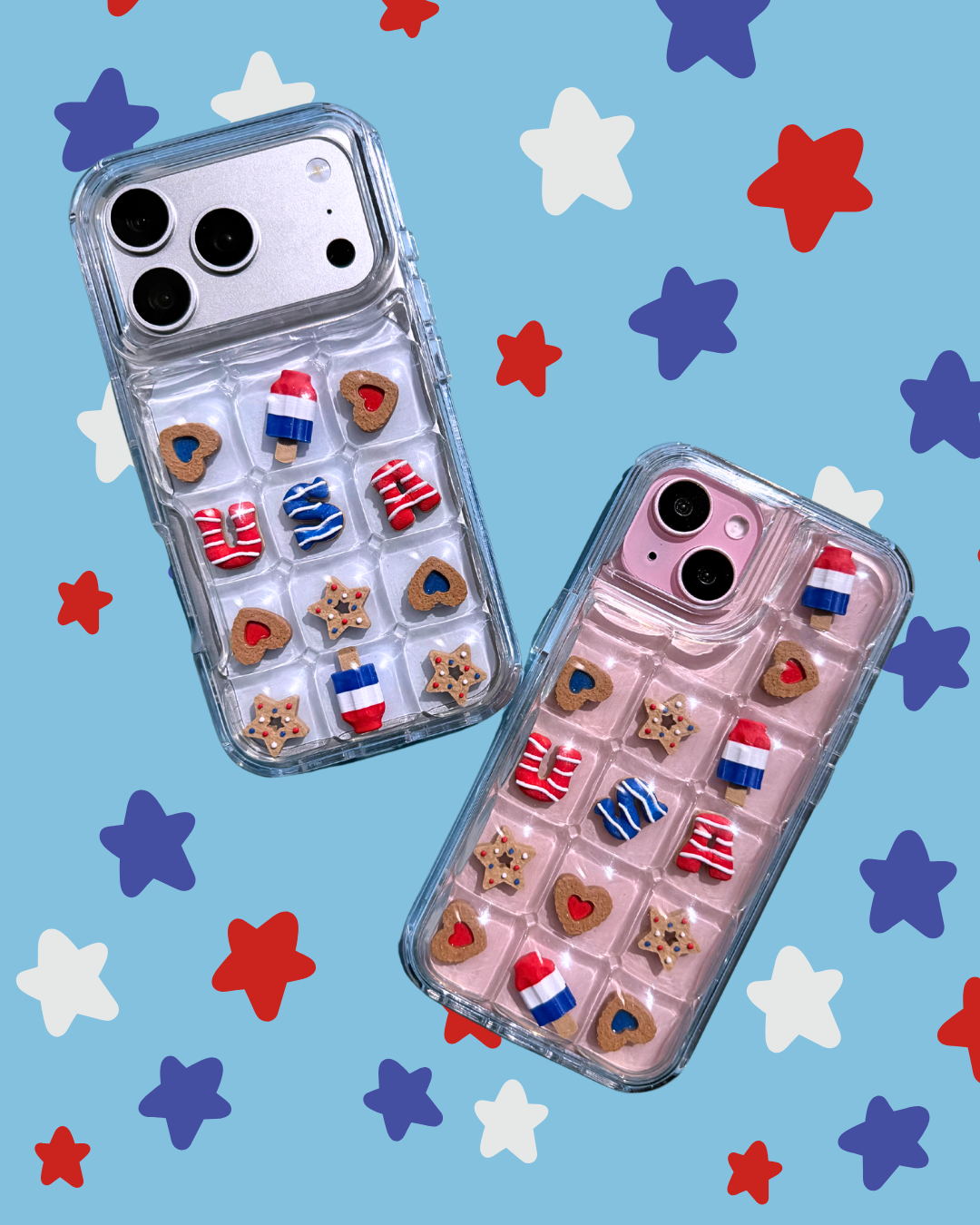 Charm Puff Bits - USA Birthday Party