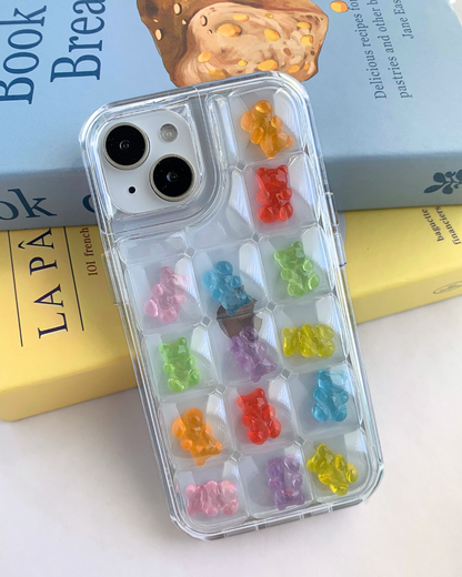 Charm Puff Bits - Rainbow Bears